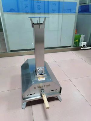 เตาอบพิซซ่าสแตนเลสขนาดเล็กแบบพกพา 201ss 5 นาทีมินิเตาอบพิซซ่ากลางแจ้ง