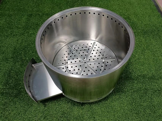 หลุมไฟแบบพกพา 304ss โลหะกลางแจ้ง CSA Garden Square Fire Pit