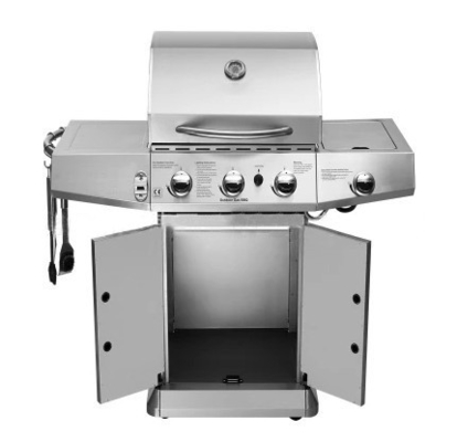 OEM Gas BBQ Grill 4 เตาย่างแก๊สเบรคพร้อมเบรค