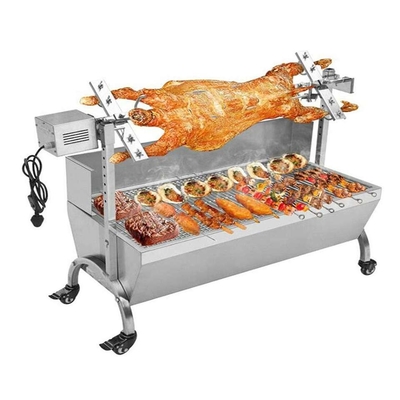CSA Spit Roast Gas Bbq ถ่านบาร์บีคิว Lamb Pig Gas Bbq With Spit Roaster