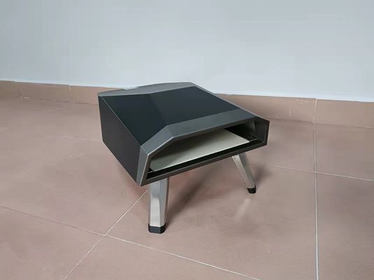 อุณหภูมิสูงเตาปิซซ่าก๊าซ ด้วยวัสดุเหล็กไร้ขัดเทอร์โมสเตต