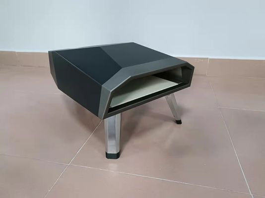 เตาอบพิซซ่าขนาดเล็ก 15 กก. แก๊สเตาอบพิซซ่าแบบพกพาขนาด 305 มม. พร้อมสแตนเลส