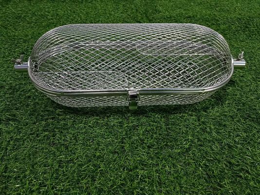 AGA 201ss อุปกรณ์บาร์บีคิวกลางแจ้ง 8mm Napoleon Rotisserie Grill Basket