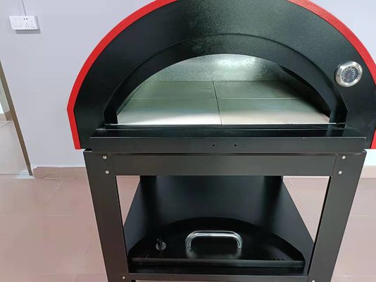 CE เตาอบพิซซ่าไม้สแตนเลสหนา 30 มม. เตาอบไม้สแตนเลสหนา
