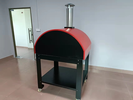 เตาอบพิซซ่าเตาไม้สแตนเลส AGA Brick Wood Fired Pizza Oven