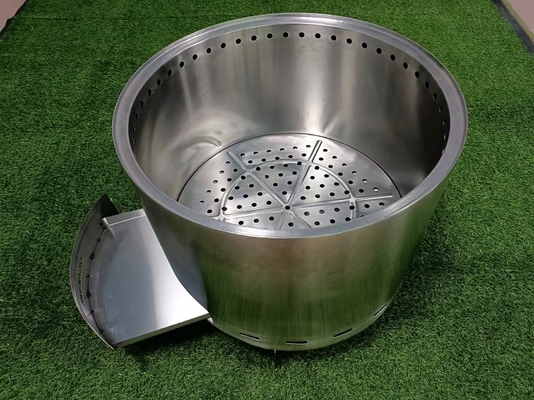 หลุมไฟแบบพกพา 304ss โลหะกลางแจ้ง CSA Garden Square Fire Pit