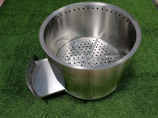 หลุมไฟแบบพกพา 304ss โลหะกลางแจ้ง CSA Garden Square Fire Pit