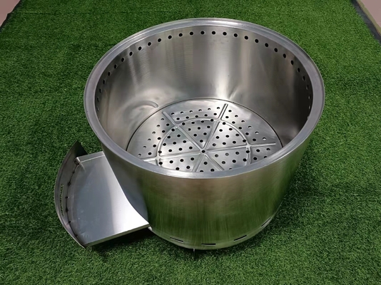 หลุมไฟแบบพกพา 304ss โลหะกลางแจ้ง CSA Garden Square Fire Pit