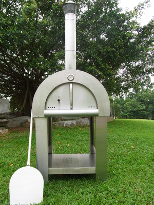 720mm AGA เตาอบพิซซ่าแบบใช้ไม้สเตนเลสสตีล CSA เตาอบเตาไม้